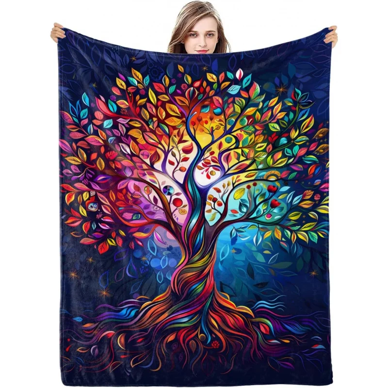 

Adult and Children's Carpet Gift Tree of Life Theme Men and Women 60 "x50" Christmas Birthday Gift Bedroom Living Room Sofa