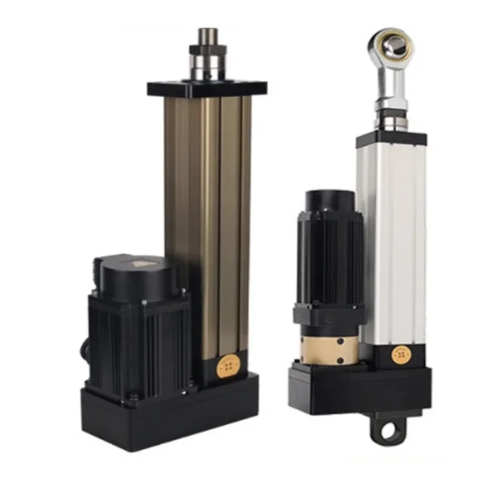 High Speed 3mm/s Mini Electric Cylinder 1500N 3500N Smooth Lifting Electric Folding Actuator with Servo Motor PLC Program