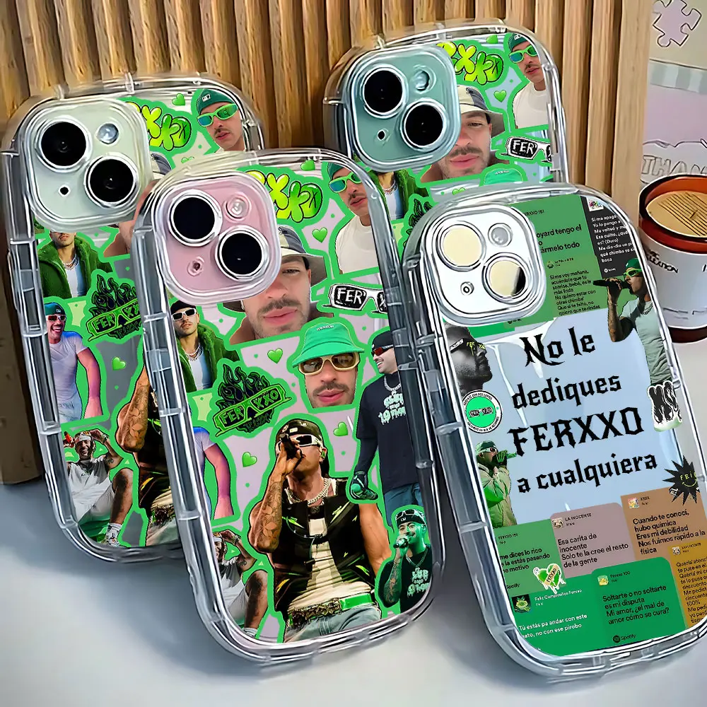 New Rapper Ferxxos Phone Case for Samsung Galaxy S25 S24 S23 S22 S21 S20 S10 Note20 Note10 FE Ultra Plus 4G 5G Clear Back Cover