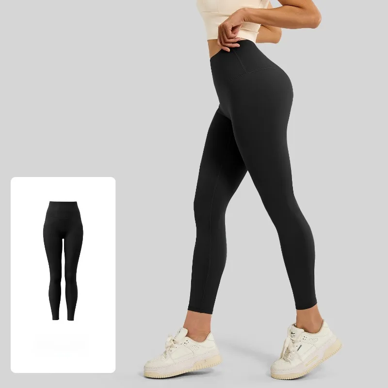 Damen-Yoga-Leggings mit hoher Taille, nahtlos, hoch dehnbar, Po-Lifting, atmungsaktive Sporthose für Damen, Gym-Leggings