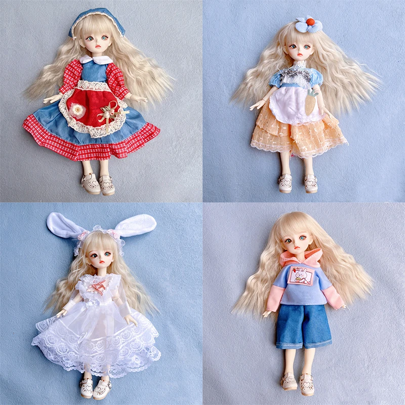 30cm Doll 1/6 BJD Doll Clothes Lolita Dress Set Children's and Girls Toy Doll Accessories Toys for Girls