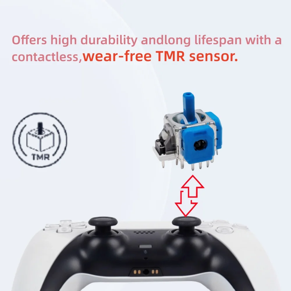 TMR Magnetic Resistance Joystick for Ps5 Hall Joystick for Ps5 Electromagnetic Ic Joystick Direction Rod Accessories