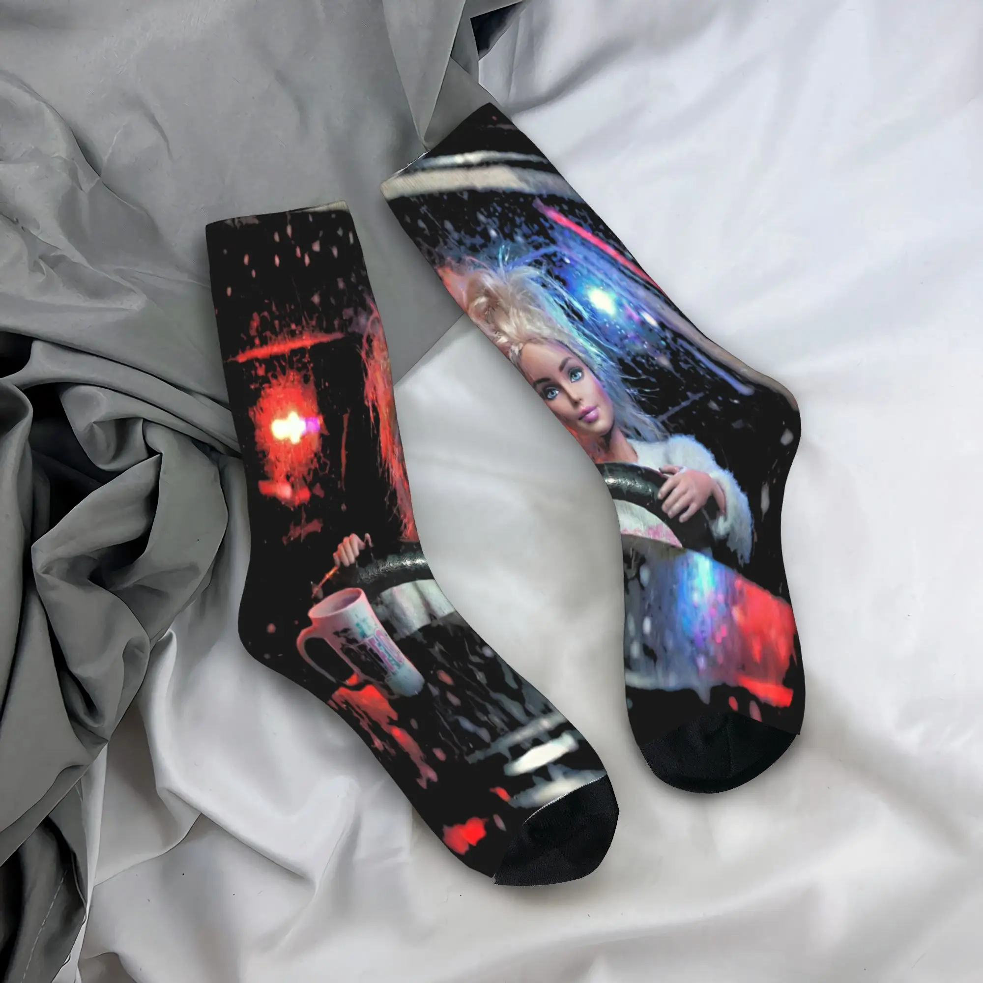 Blonde Doll Disheveled Doll Socks Merchandise For Men Women  Warm Socks Cute Best Gifts