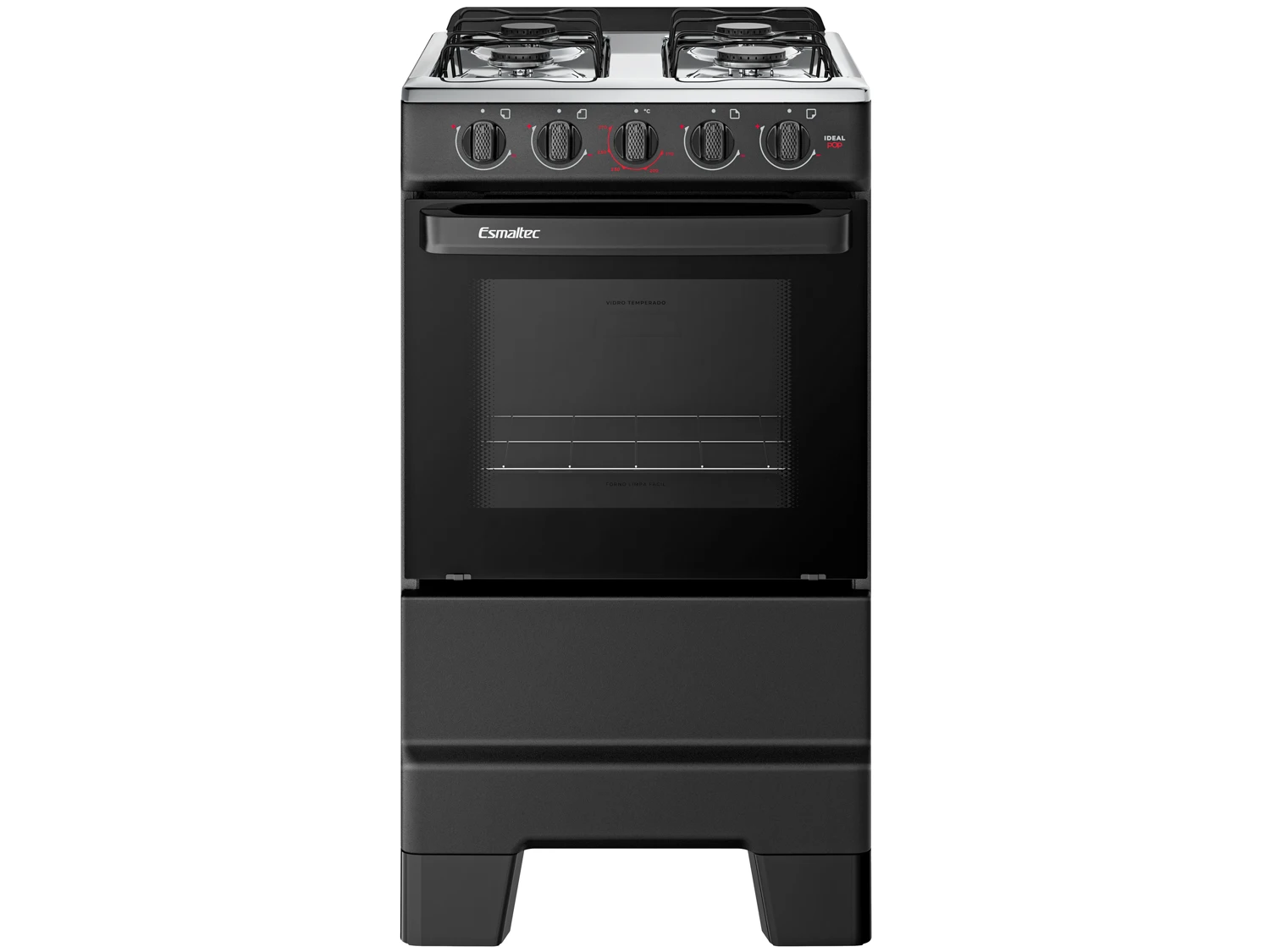 4 Stove Esmaltec Black Ideal Pop 4120