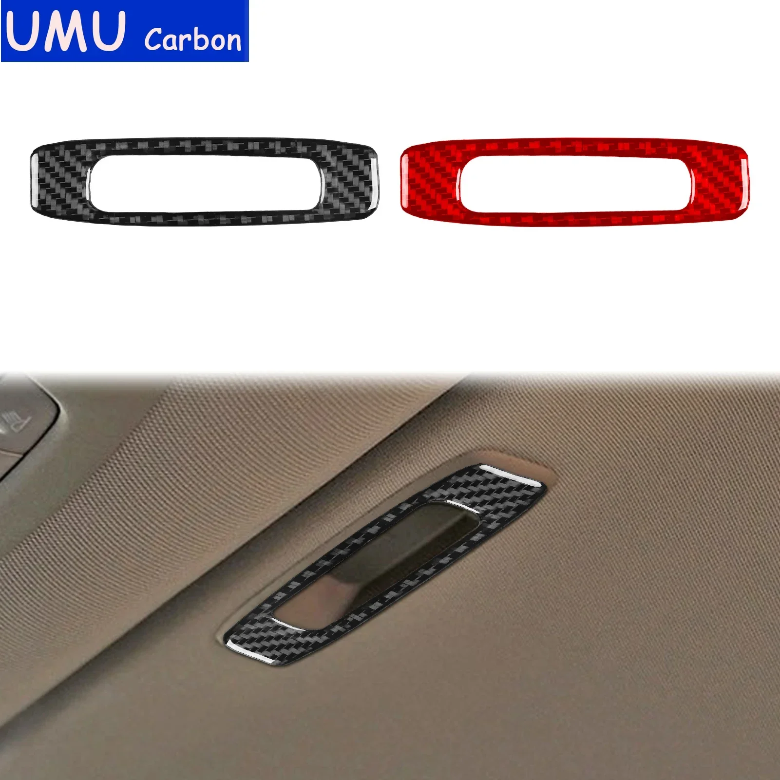 For Infiniti Q50 2014——2020 Real Carbon Fiber Car Inner Skylight Puller Frame Cover Trim Sticker Decorative Accessories