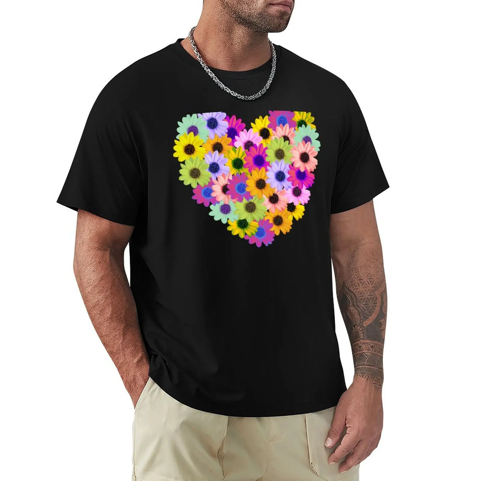 

Heart Full of Daisies T-Shirt customs plus size tops mens workout shirts