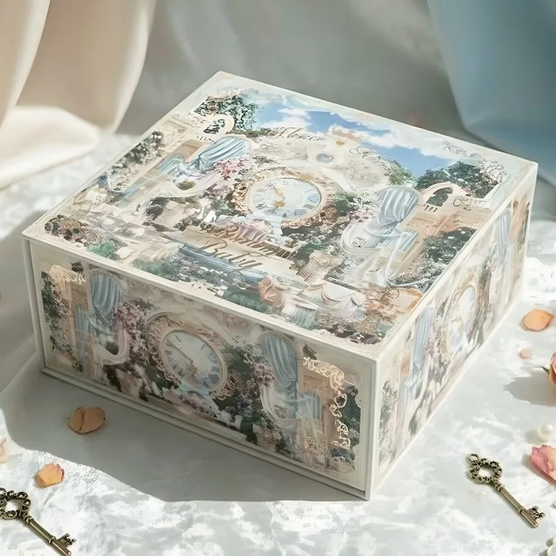 Flower Knows Bonny Garden Strawberry Cupid Rococo Swan Ballet Shell Collection Caixa de Armazenamento Vazia