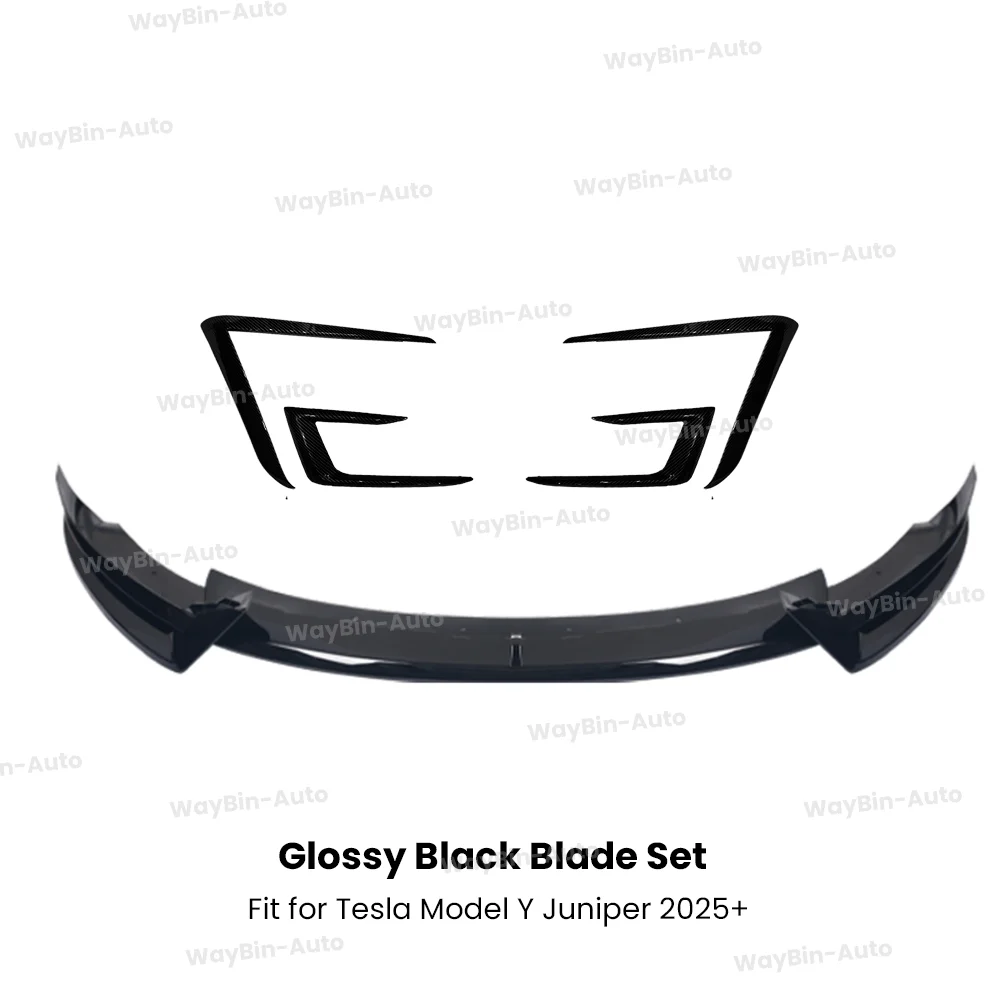 テスラ モデルY ジュニパー 2025+用 グロッシーブラック フロント
