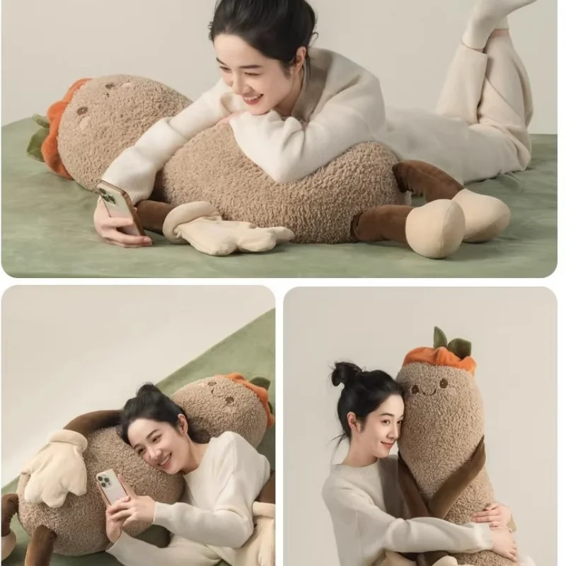 Okya Peanut Sleep Aid Pillow Mango Brand Stuffed Plush Doll Patting Graphene Heating Soothing  Music Sleeping Comfort Gift toys