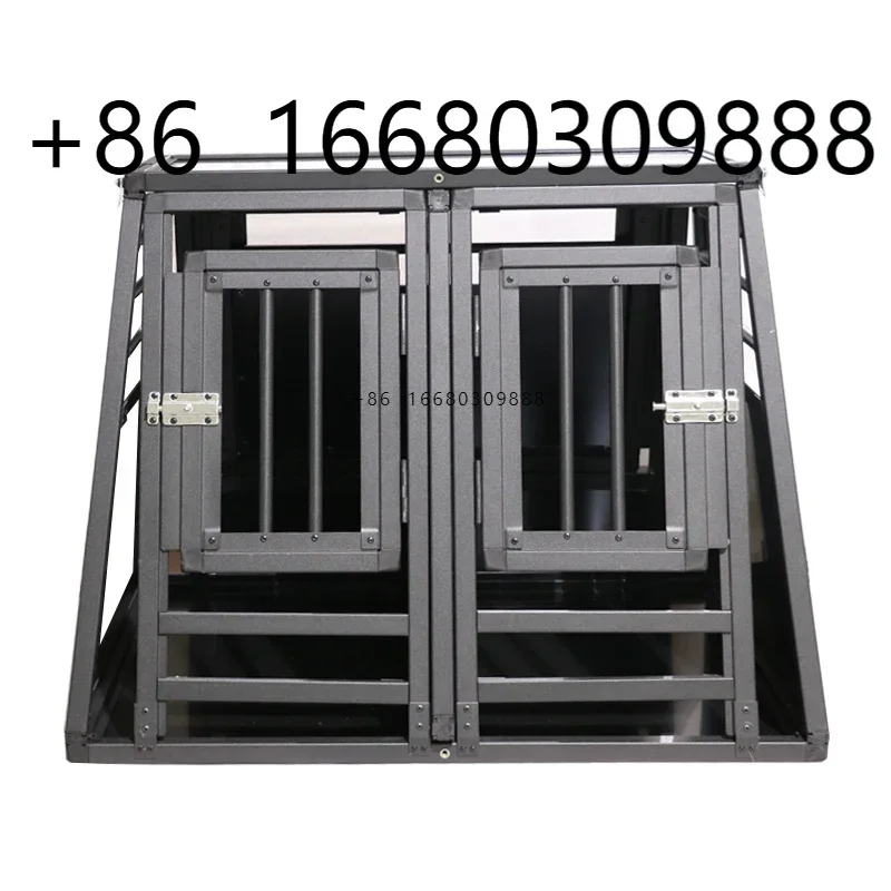 

wholesale new design high quality hot selling easy clean black double-door pet carrier cat dog outdoor comfortable pet dog cage