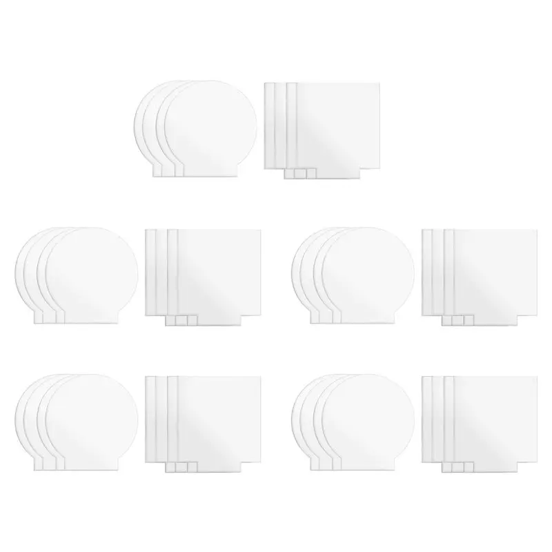 2Mm Acrylic Sheet Clear Cast For Plexiglass With Double Sided Protective For LED Light Base Signs DIY Display 30 Pcs-AT64