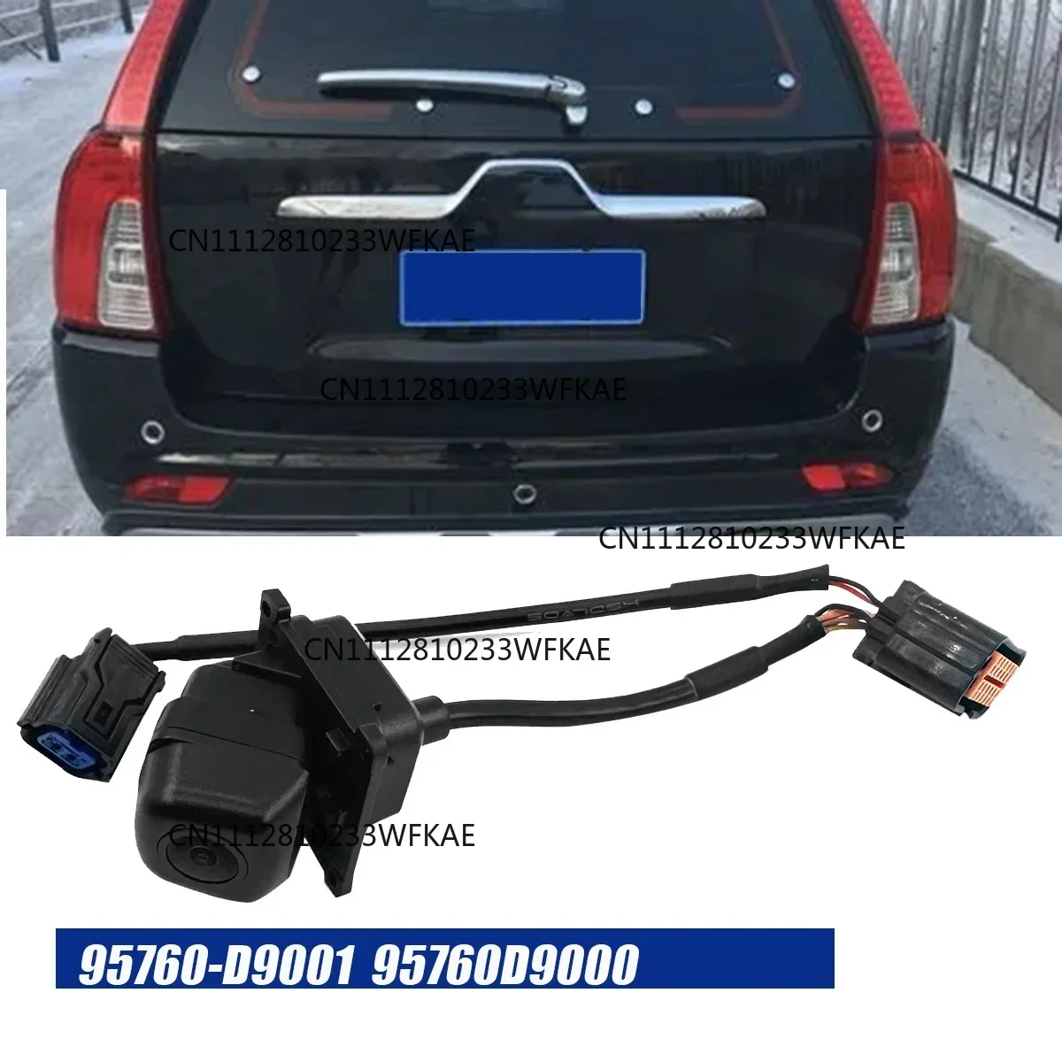 #45S Automotive Parts & Accessories,95760-D9001 Car Tailgate Backup Camera 95760D9000,Black