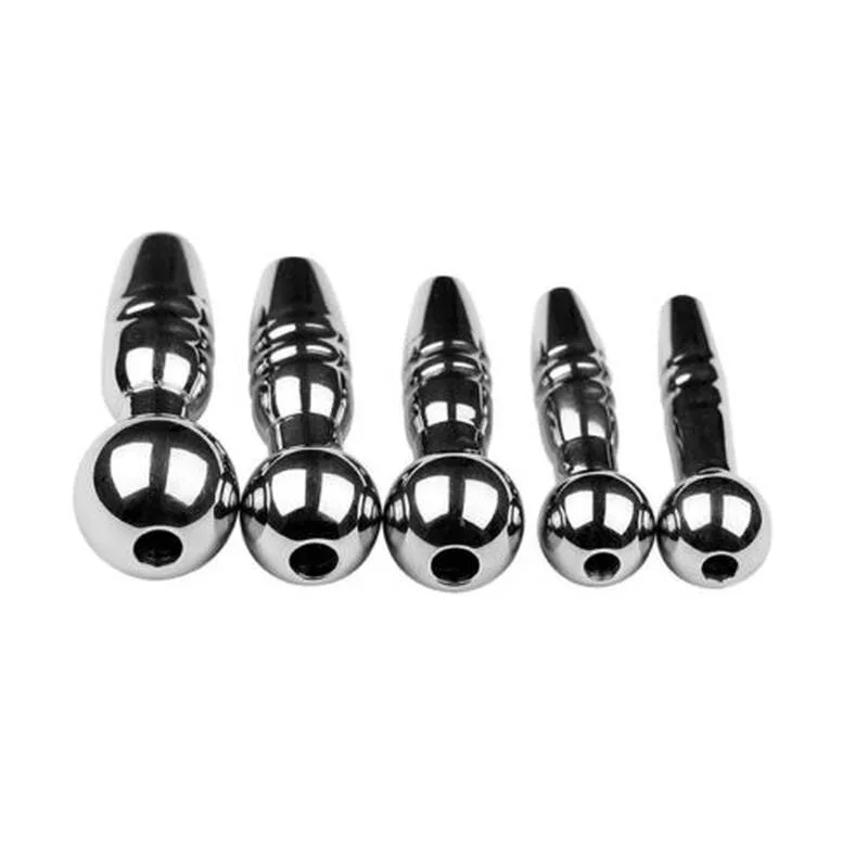 المعادن الخيوط لعبة استثارة القضيب مجرى البول موسع الذكور تأخير الوقت القذف الفولاذ أنبوب القضيب تحفيز حشفة أداة الجنس للرجال