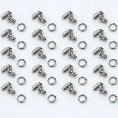 

20 Pcs Shoelace Fastener Hook Boots Fasteners Brass Buttons Hooks for Laces Work