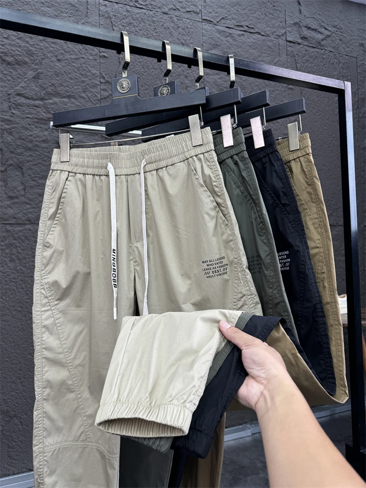 

Svip Slim Fit девять зубьев брюк мужские летние модные легкие дышащие повседневные брюки свободный крой зауженные леггинсы