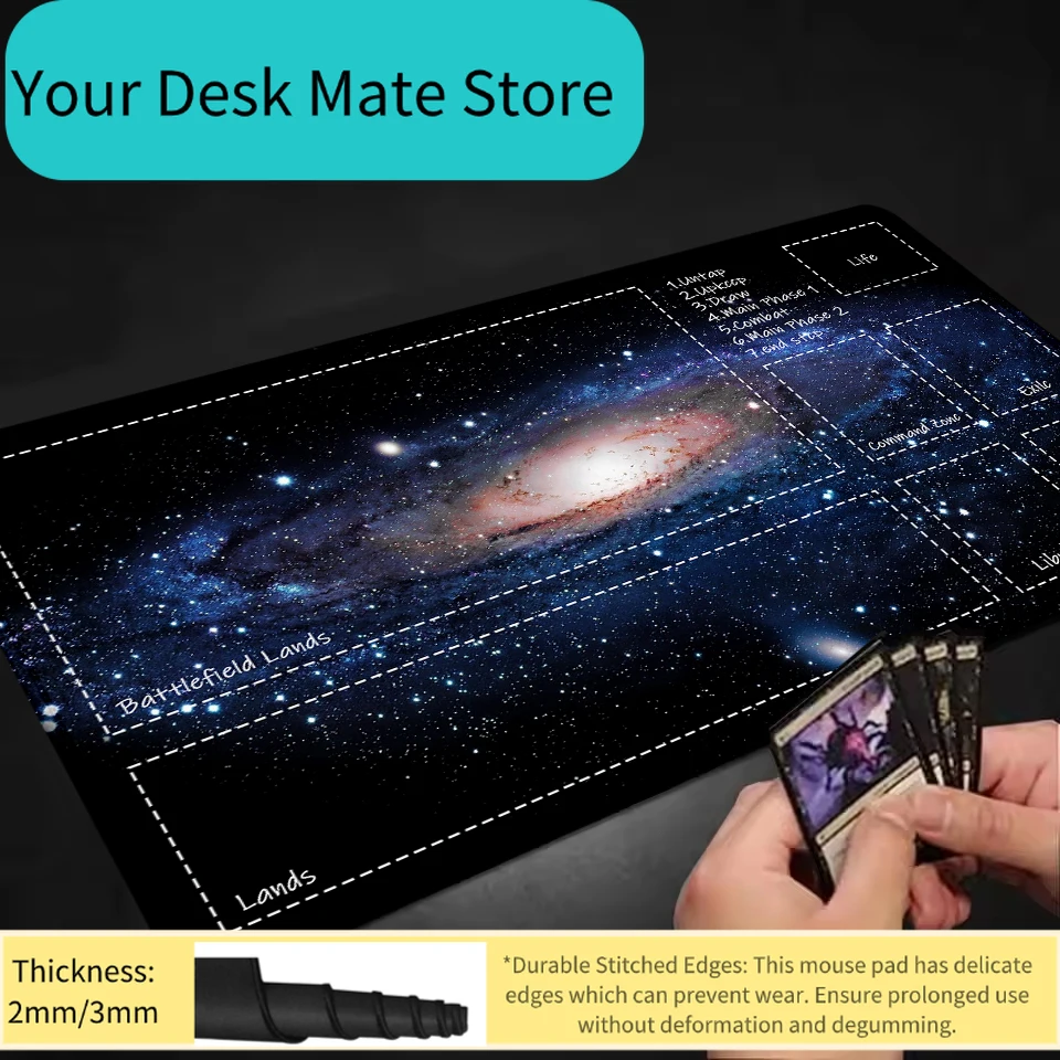

Andromeda Galaxy Extended Gaming Mouse Pad Astronomy TCG Playmat Non-Slip Desk Mat