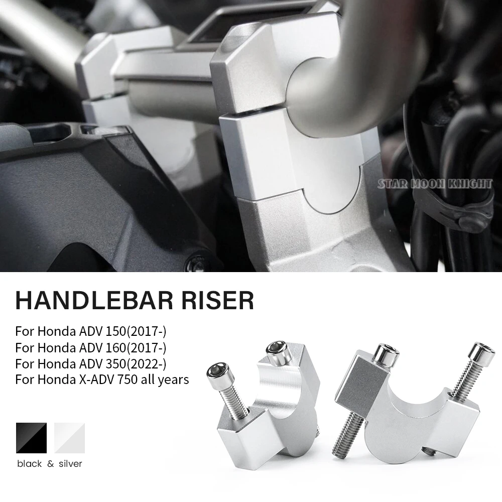 Handle bar Lift Clamp Extend Adapter For Honda ADV 150 ADV 350 ADV 160 X-ADV XADV 750 Motorcycle Riser Handlebar