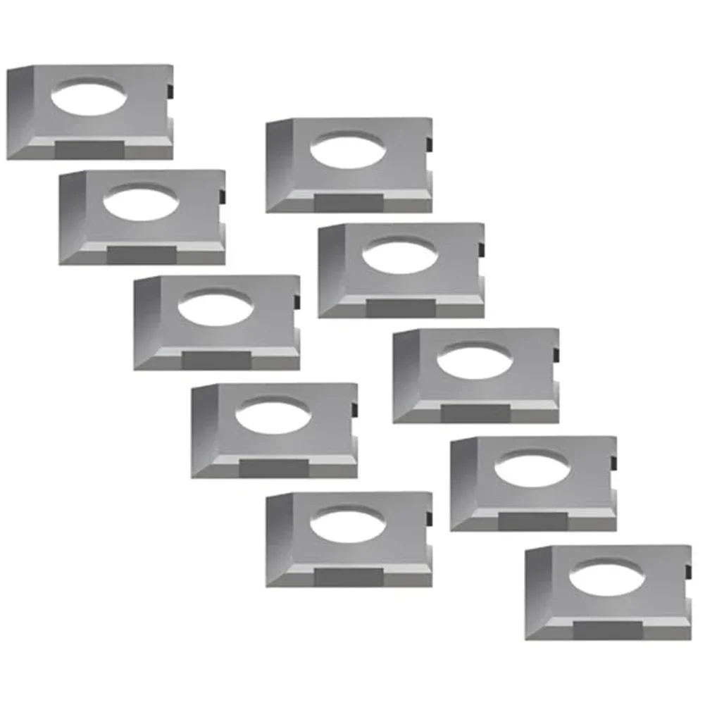 10pcs Carbide Inserts Carbide Tip And Unrounded, Suitable For Straight Profile Turning And Nearly 90° Internal Corner Machining