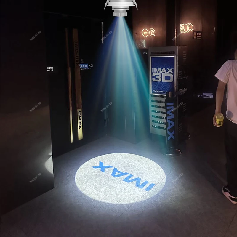 HD LED Embedded Logo Projector Lamp for Storefront Cafe Restaurant - Easy Recessed Installation Projection Lighting