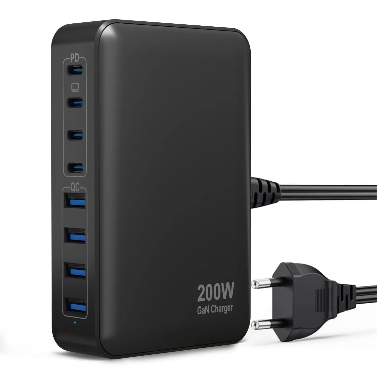 200W 300W GaN Charger 65W High Power Fast Charger Multi Port Desktop Charger Station Universal for Laptop Tablet Phone