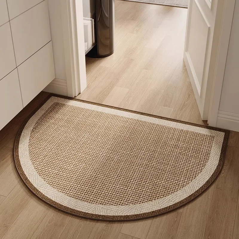 

Входной коврик Полукруглый коврик для двери Пыленепроницаемый и износостойкий ковер Бежевый японский стиль Домашний декор Коврик Felpudo 도어매트