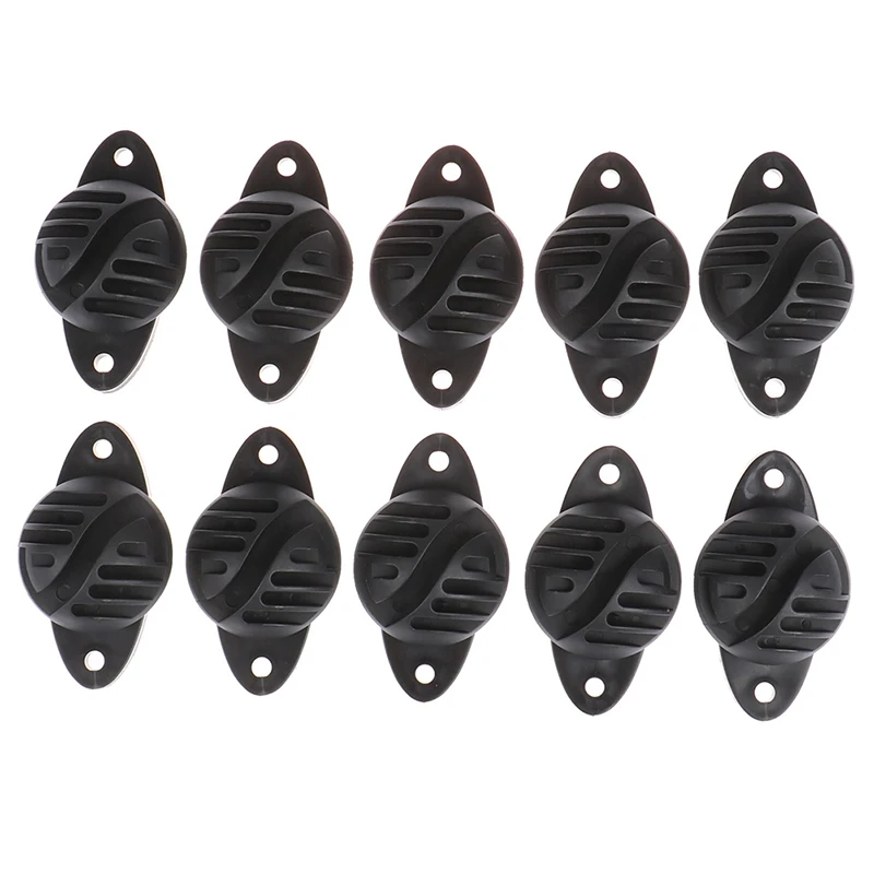 Anneau de crochet à vis pour clôture électrique, isolant en plastique, alliage d'infraction, 10 pièces/lot