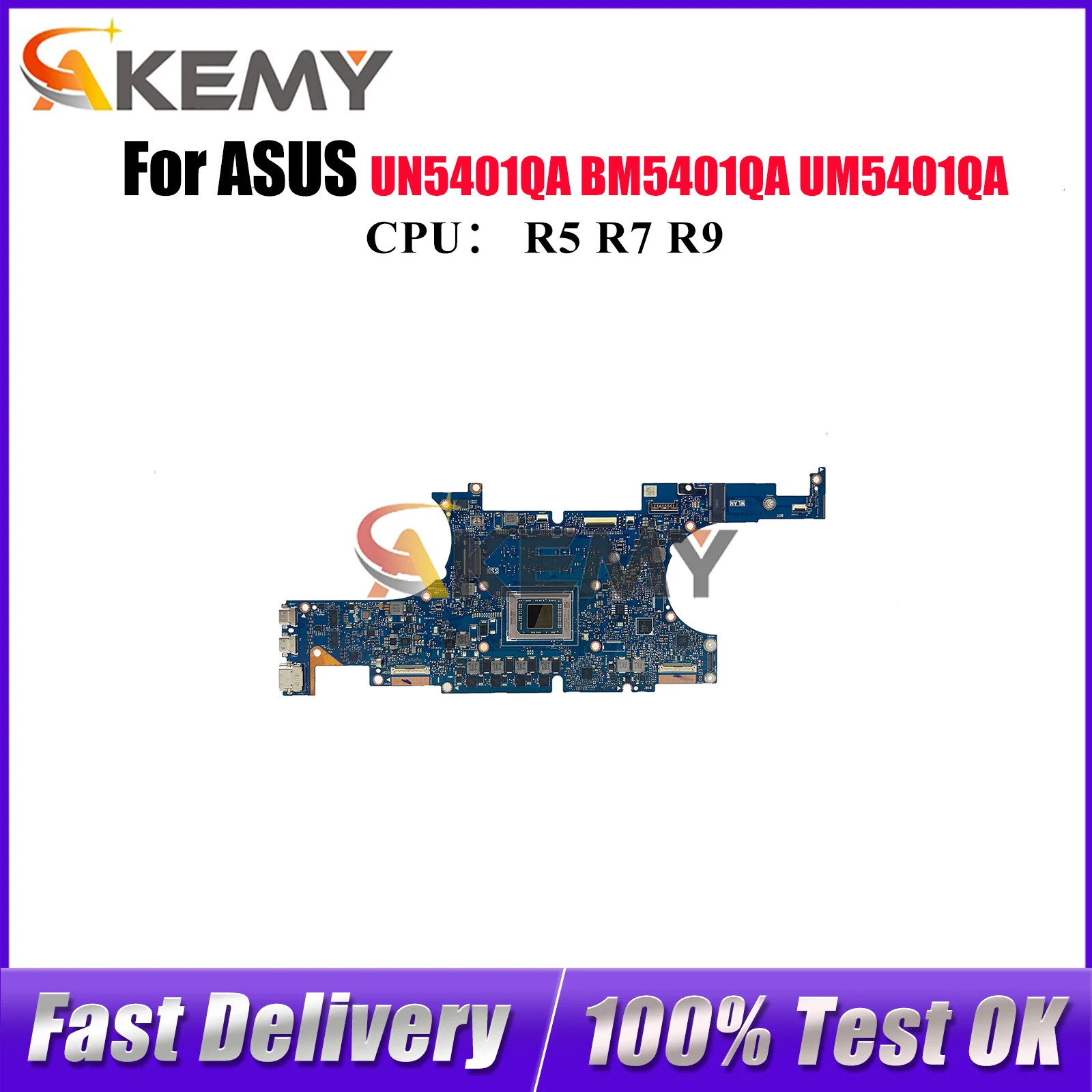 

UM5401QA Материнская плата для ноутбука ASUS ZenBook Duo RM5401QA BM5401QA RN5401QA UM5401Q UN5401QA Материнская плата с процессором R5 R7 R9 быстрая доставка