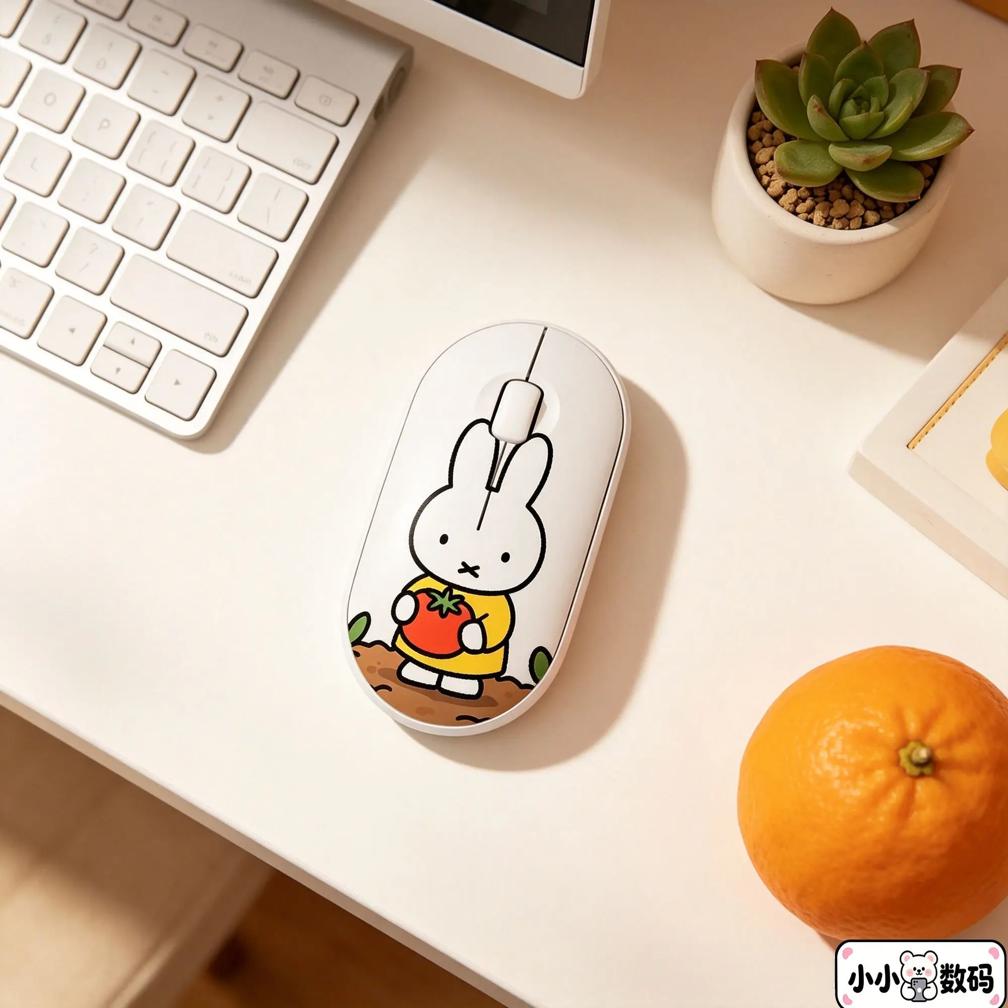 Cute Miffy Wireless Silent Mouse High‑Appearance Level Office Mouse for Notebook Laptop Tablet Universal Use Lovely Kawaii New