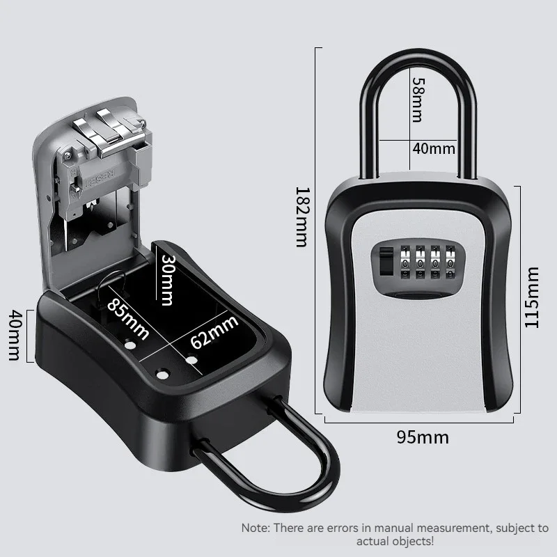 1Pc Password Key Box Outdoor Key Safe Lock Box Decoration Key Code Box Key Storage Lock Box Wall Mounted Password Box