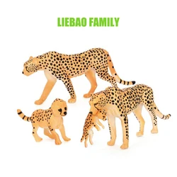 African Cheetah Leopard Simulation Toy for Children, Cognitive Toy, Animal Ornaments, Micro-Landscape Model, Children's Enlighte