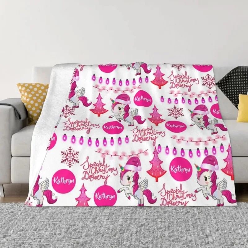 

Cartoon Pink Cute Baby Blanket Flannel Print Portable Super Soft Throw Blanket for Bedding Car Plush Thin Quilt Blankets