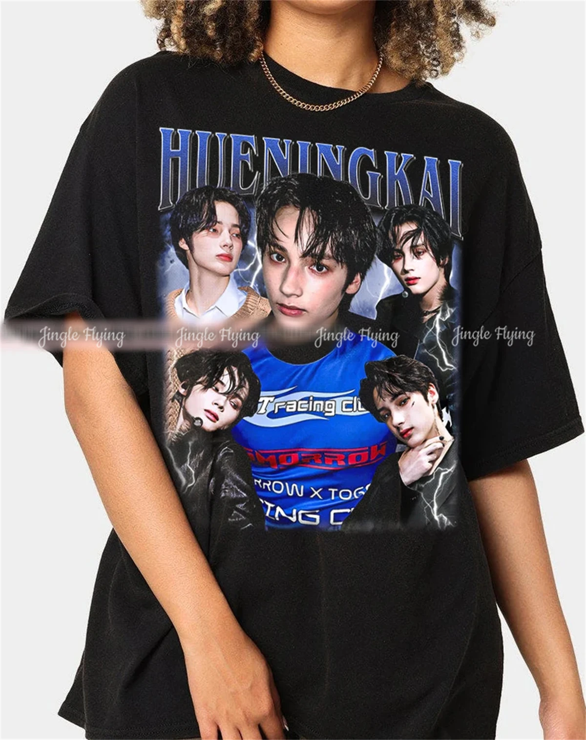 100% Cotton Hueningkai Txt Kpop Tshirt Vintage Unisex Shirt