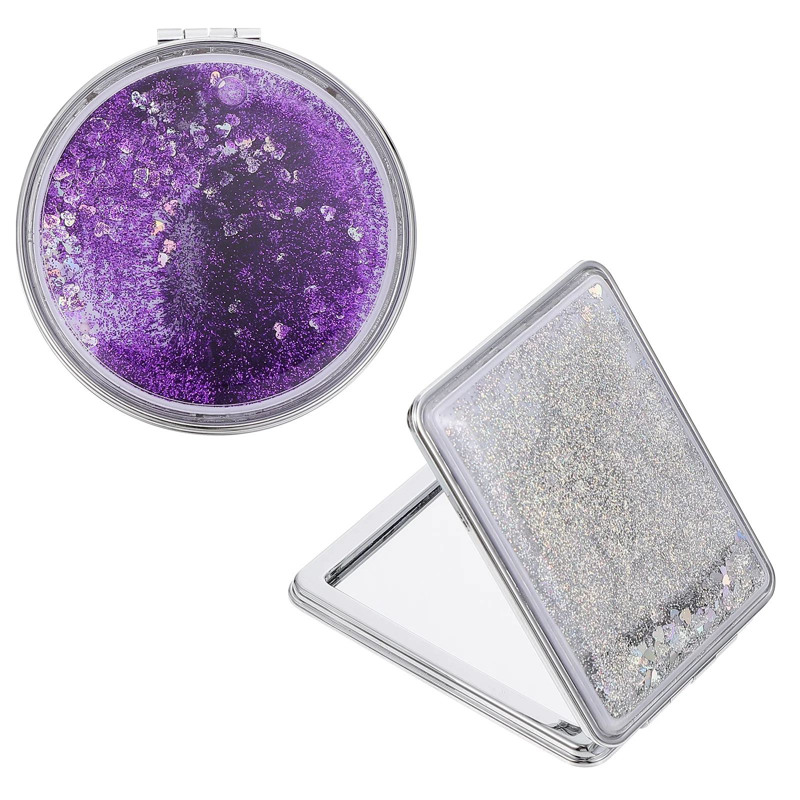 

Portable Mini Mirror Foldable Double Sided Small Makeup Compact Mirror Travel Business Women Gift Birthday Valentine