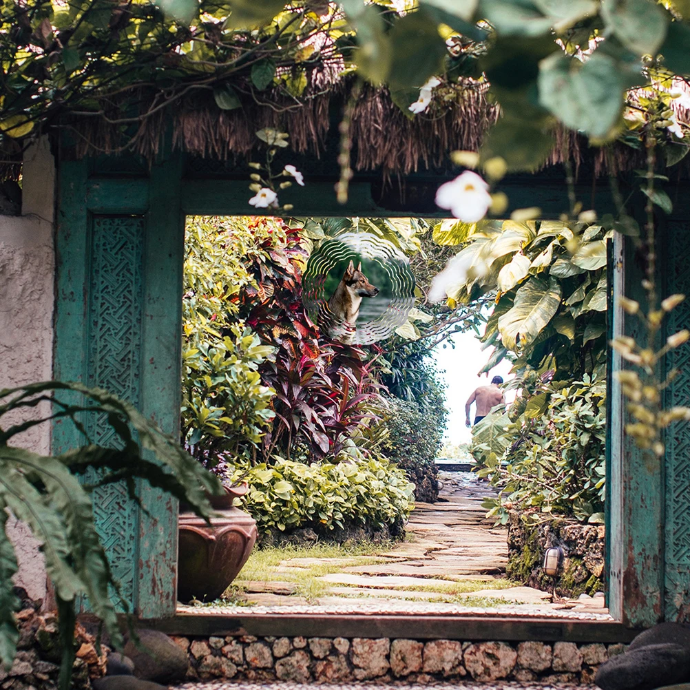 

2Pcs Aluminum Wind Spinner Blank Sublimation DIY Hanging Wind Spinner Ornament Yard Garden Decoration Yard Decorations