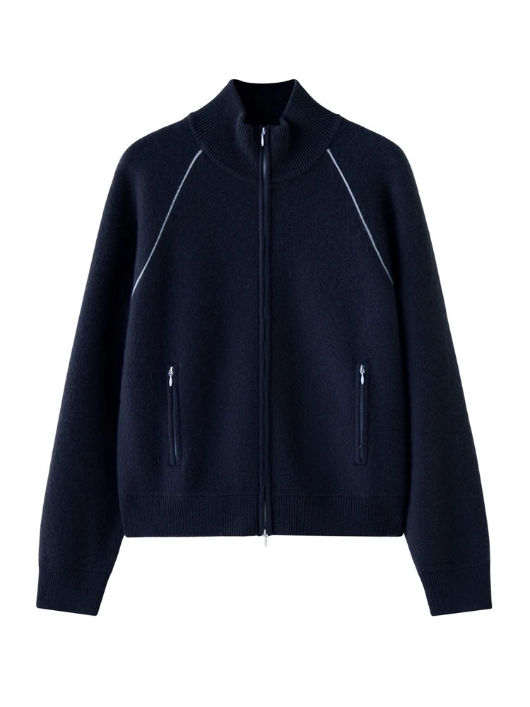 

Роскошный цветной свитер, женский вязаный кардиган из 100% кашемира, осень-зима, высокое качество, толстое теплое кашемировое пальто на молнии