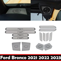 For Ford Bronco 2021 2022 2023 Interior Audio Rear Trunk A pillar horn inner door handle Threshold Dashboard Speaker Tweeter