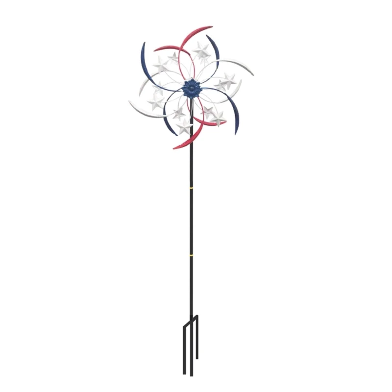 

Independence Day American Patriotic Wind for Outside Independence Day Decorations Windmills for Yard Garden