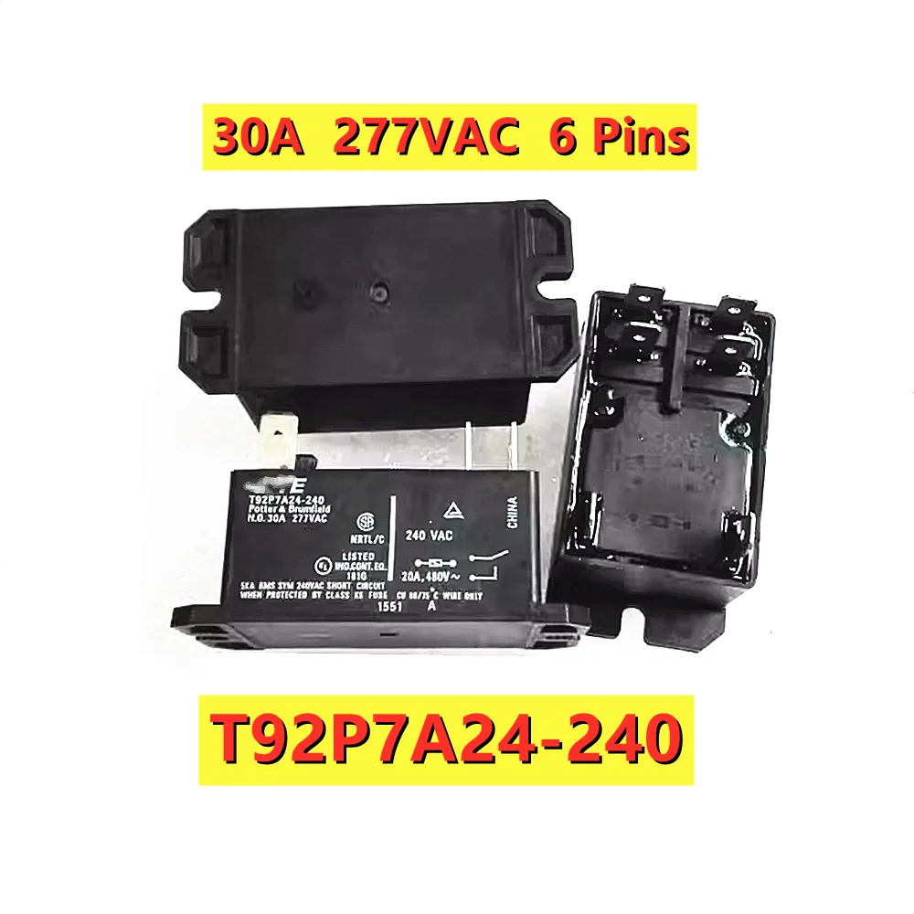 T92P7A24-240 Power Relay 30A 277VAC 6 Pins