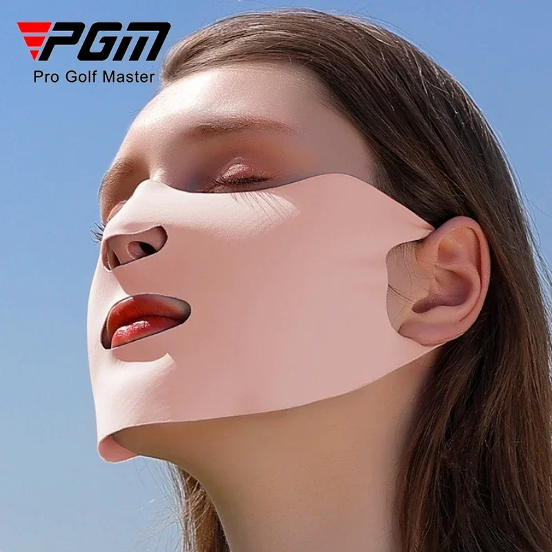 PGM Golf Sunscreen Mask with Double Layer Ice Silk Moisturizing and UV Protection UPF50+Water Washable Face Mask KOZ010