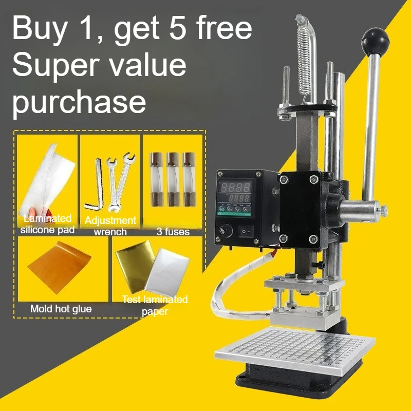 آلة ختم يدوية آلة التطريز آلة ختم الذهب آلة الضغط الجلدية الأمتعة والحقيبة الصحافة الهيدروليكية