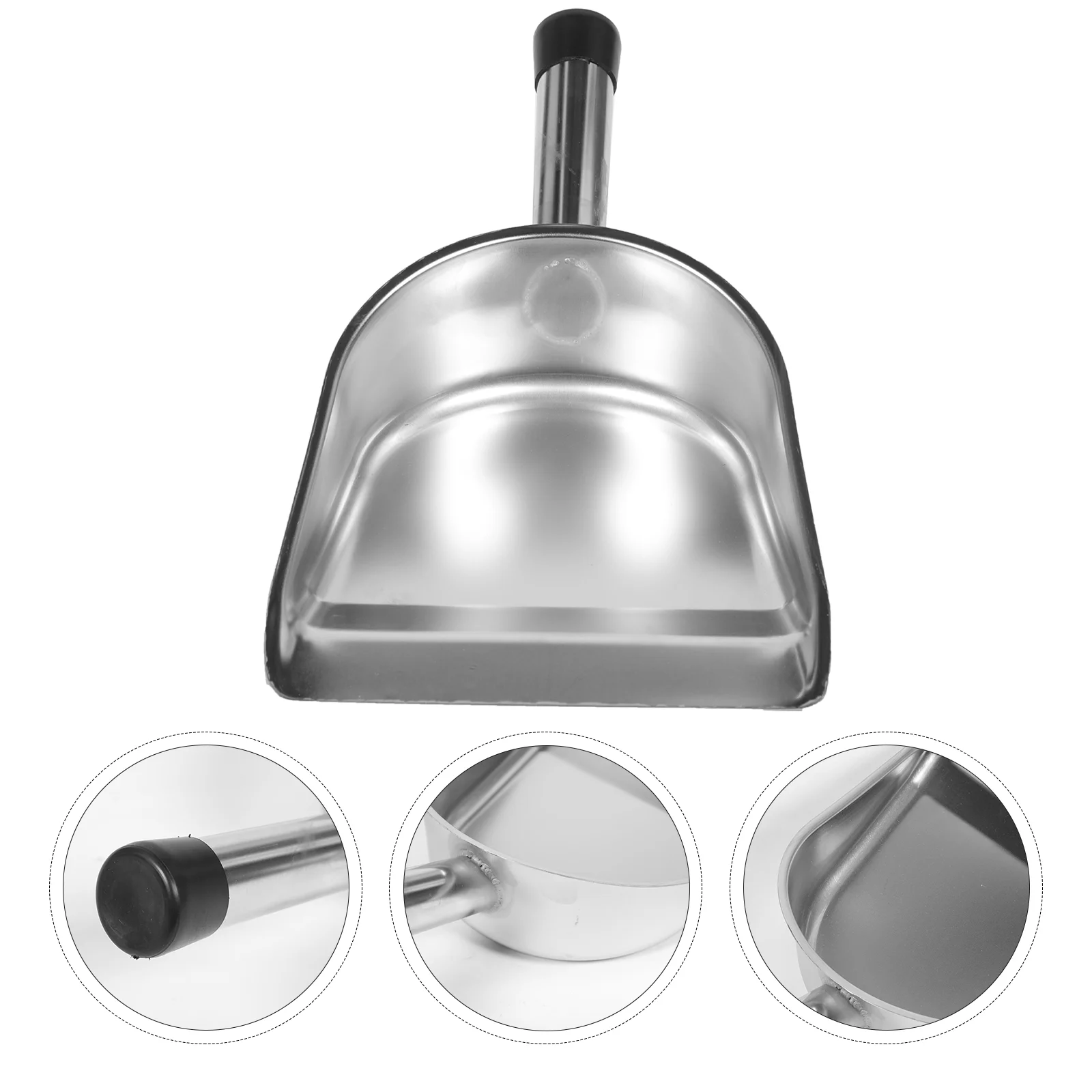 Thicken Stainless Steel Dustpan Office Scoop Pans Table Cleaning Home Use Supplies