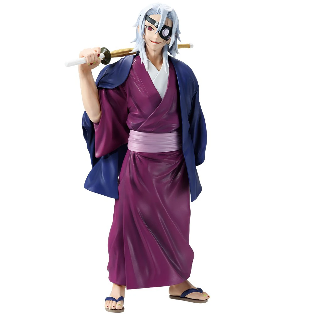 Oryginalna figurka anime Bandai Spirits Ichiban Kuji Kimetsu No Yaiba - Uzui Tengen, figurka akcji, model dekoracyjny, dostępna od ręki.