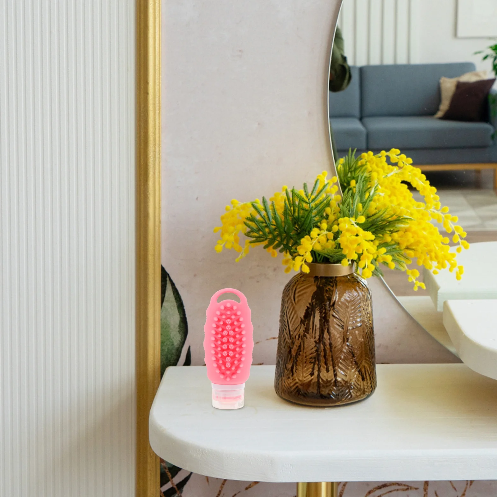 

Small Silicone Travel Bottle Leakproof Refillable Travel Container for Shampoo Lotion Portable Toiletries Storage Bottle