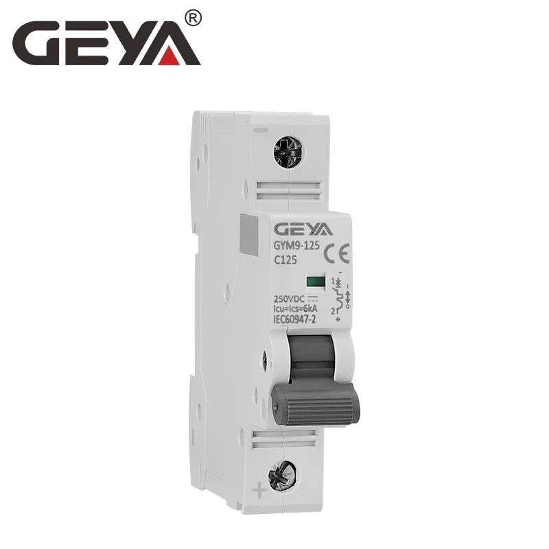 GEYA GYM9DC circuit breaker switch 80A100A125A overload short circuit protector with high breaking capacity