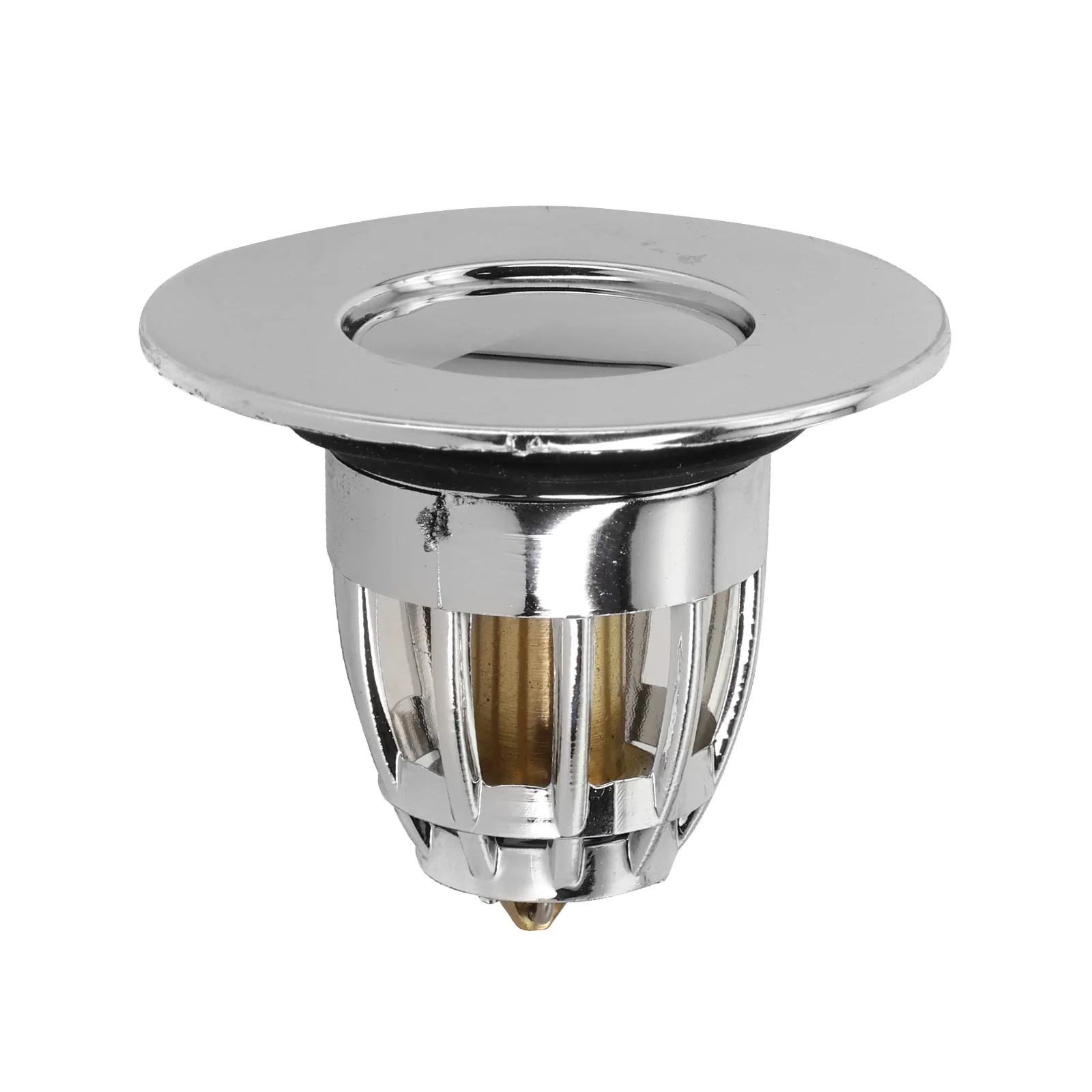 Tool Drainage Filter 2 In 1 Bath Stopper Bathroom Core Push Drain Filter Sink Bounce Stainless Steel High Quality