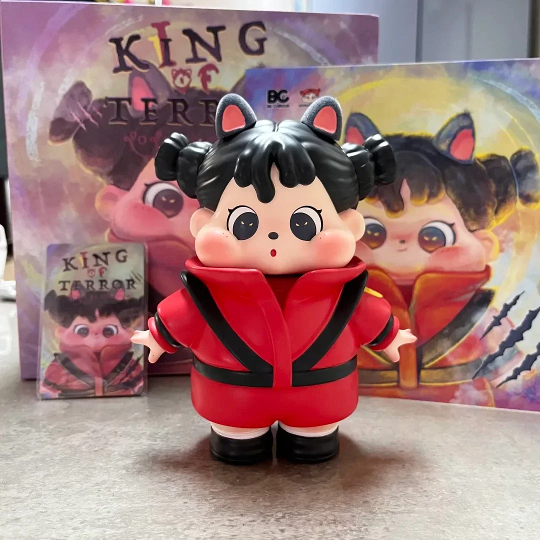 Original QOQO King of Terror Red Fat Girl Figure The Legends Designer Toys Art Halloween Decoration Christmas Gift