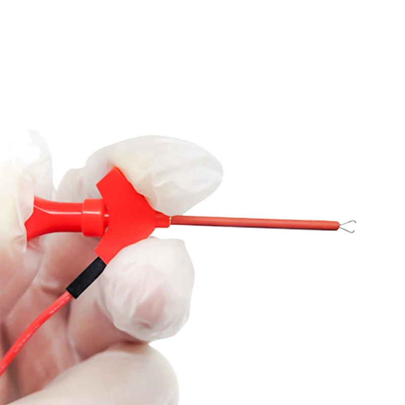 Multimeter Test Hook Clip Mini IC Hook Test Clip with Leads to 2mm Hole Socket High Quality Test Cable Parts-A49I