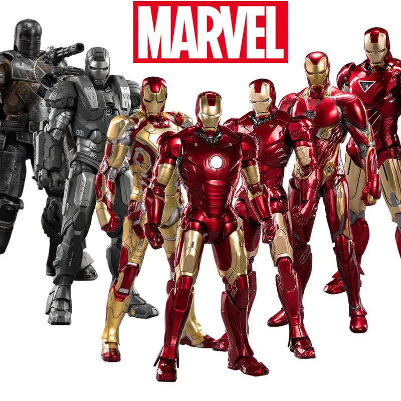 Oryginalna zabawka Avengers ZD Iron Man Mark3 MK6 figurka MK1-7 MK85 garnitur Gantry zabawki kolekcjonerskie dla dorosłych