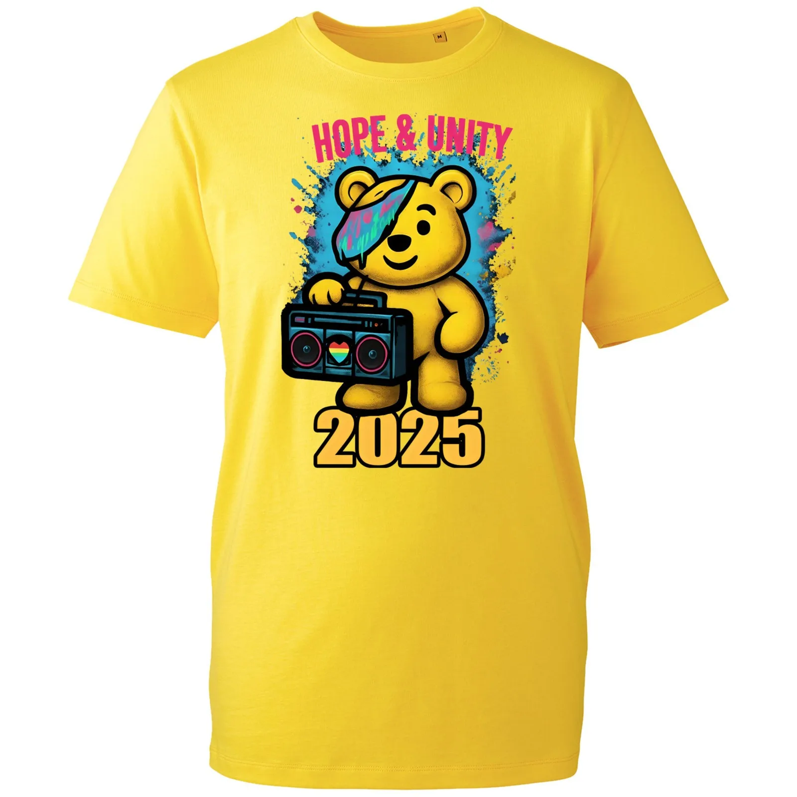 T-shirt Hope & Unity Pudsey Bear Spotty Day 2025, cadeau unisexe pour enfant en détresse