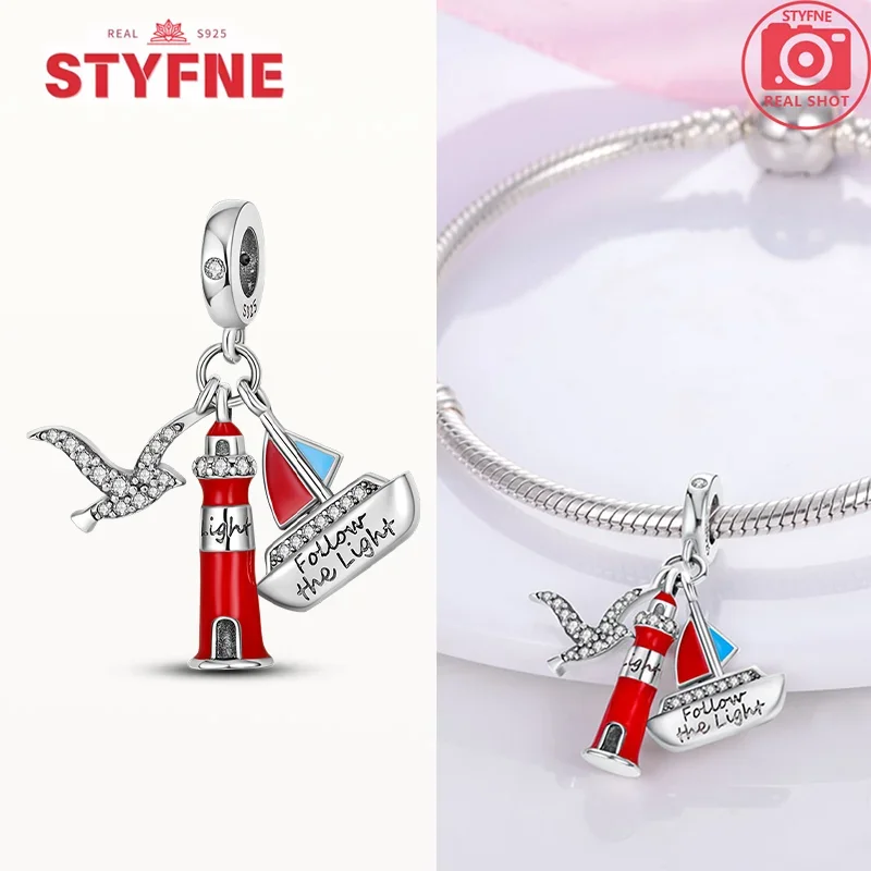 Silver-Plated Mini Eiffel Tower Charms Beads for Bracelets